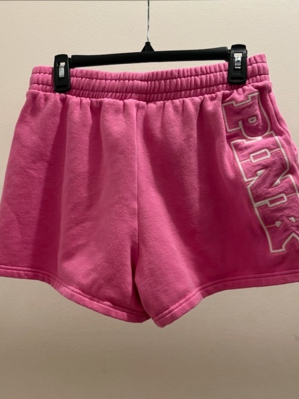 PINK Victoria's Secret Hot Pink Fleece Athletic Lounge Shorts